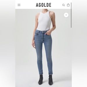 Agolde Nico High Rise Slim Fit jeans, size 27